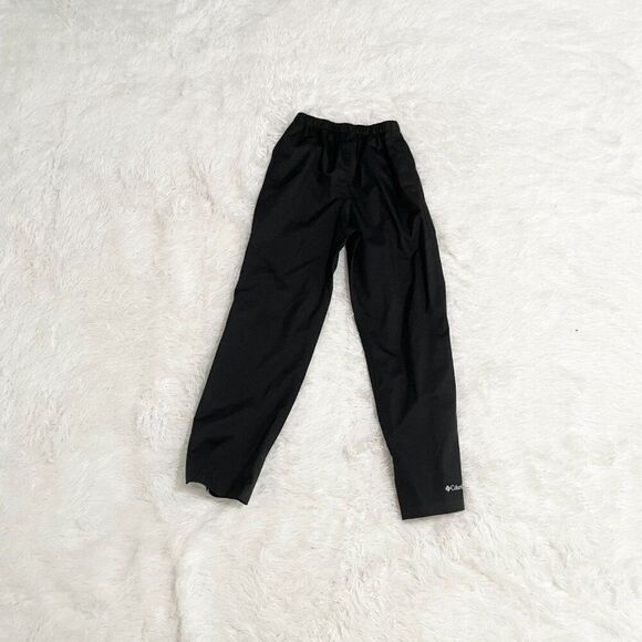 Unisex Kid Columbia OmniTech Weather Proof Pants Elastic Waist Band Black Medium - Picture 2 of 11